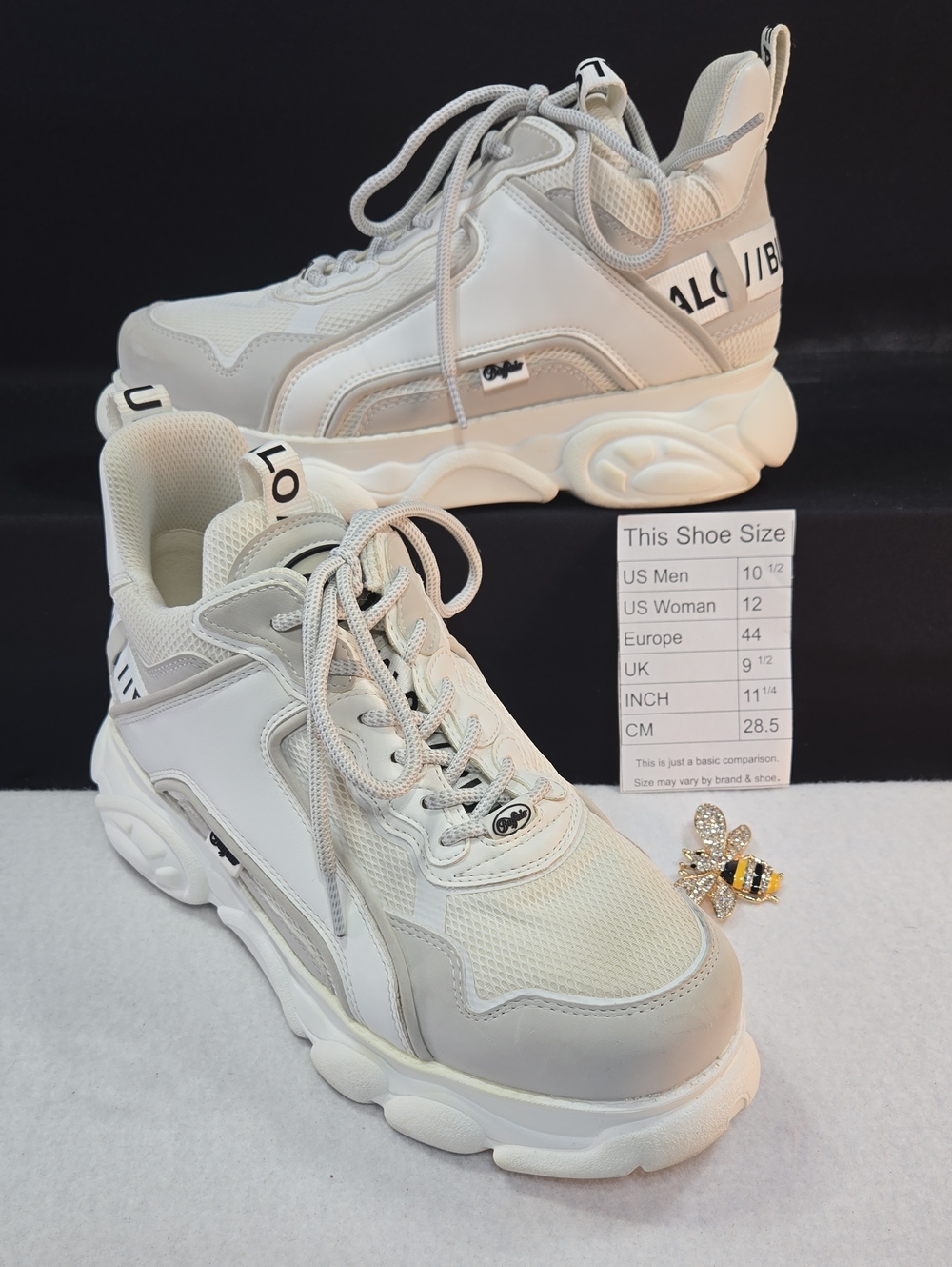 Buffalo CLD Chai Peta Approved Vegan White Platform Sneakers